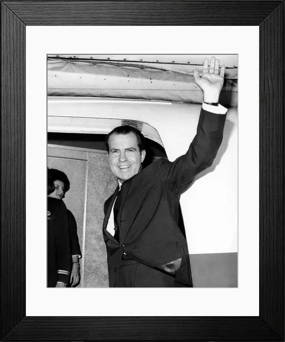 Framed Print : Former Vice President Nixon, heading for Tokyo and Hong Kong on business for his New York law firm. Nov. 13, 1964. (CSU_ALPHA_622) CSU Archives / Everett Collection