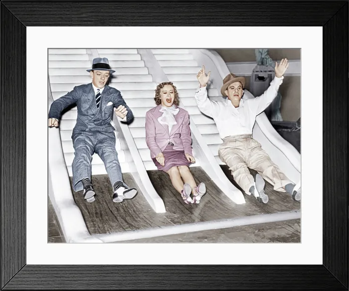 Framed Print : A DAMSEL IN DISTRESS, from left: Fred Astaire, Gracie Allen, George Burns, 1937 Framed Print : A DAMSEL IN DISTRESS, from left: Fred Astaire, Gracie Allen, George Burns, 1937