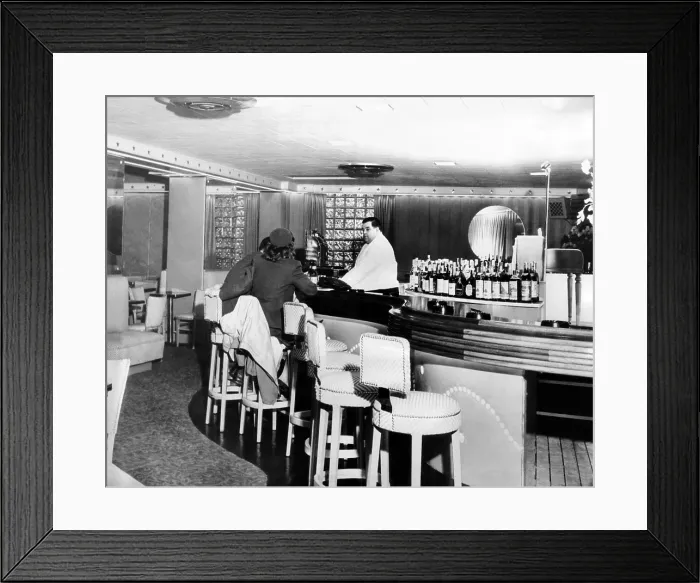 Framed Print : Before the Coconut Grove Nightclub Fire. The Melody Lounge in the Coconut Grove Nightclub when the club opened in in the 1930s. (CSU_ALPHA_1662) CSU Archives / Everett Collection