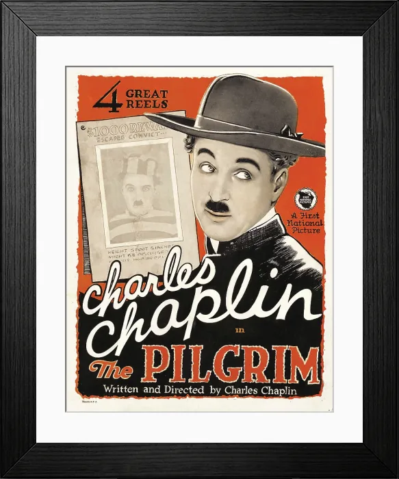 Framed Print : THE PILGRIM, Charles Chaplin, (aka Charlie Chaplin), 1923 Framed Print : THE PILGRIM, Charles Chaplin, (aka Charlie Chaplin), 1923
