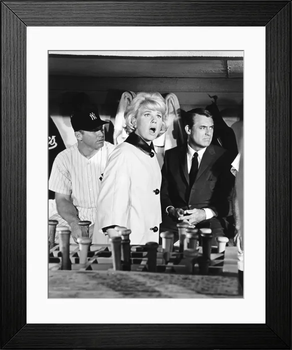 Framed Print : THAT TOUCH OF MINK, from left, Mickey Mantle, Doris Day, Cary Grant, 1962