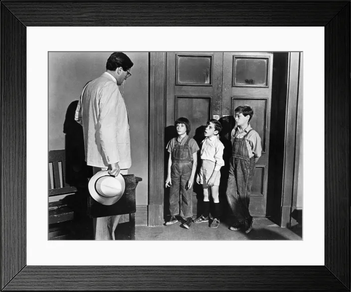 Framed Print : TO KILL A MOCKINGBIRD, Gregory Peck, Mary Badham, John Megna, Philip Alford, 1962 Framed Print : TO KILL A MOCKINGBIRD, Gregory Peck, Mary Badham, John Megna, Philip Alford, 1962