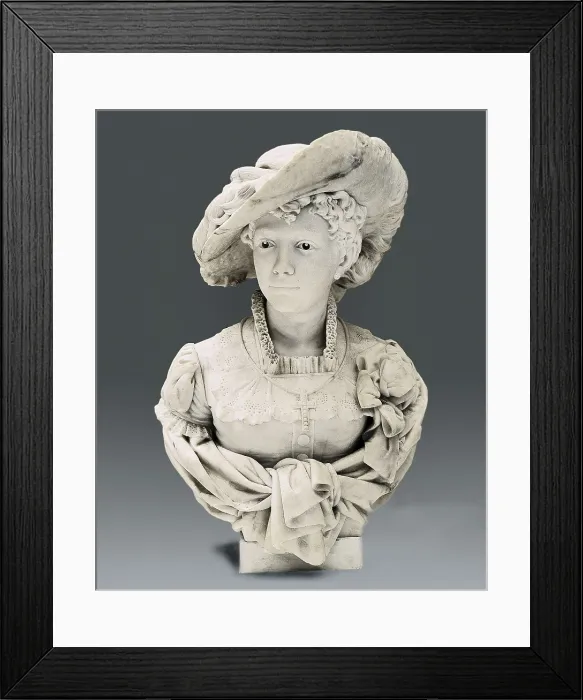 Framed Print : NOBAS i BALLBE, Rossend (1849-1891). Portrait of Elisa Masriera. 1884. Modernism. Sculpture on marble. SPAIN. Barcelona. National Art Museum of Catalonia Framed Print : NOBAS i BALLBE, Rossend (1849-1891). Portrait of Elisa Masriera. 1884. Modernism. Sculpture on marble. SPAIN. Barcelona. National Art Museum of Catalonia