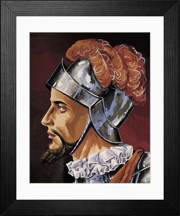 Framed Print : NUEZ DE BALBOA, Vasco (1475-1517). Oil on canvas. AISA / Everett Collection**US SALES ONLY**