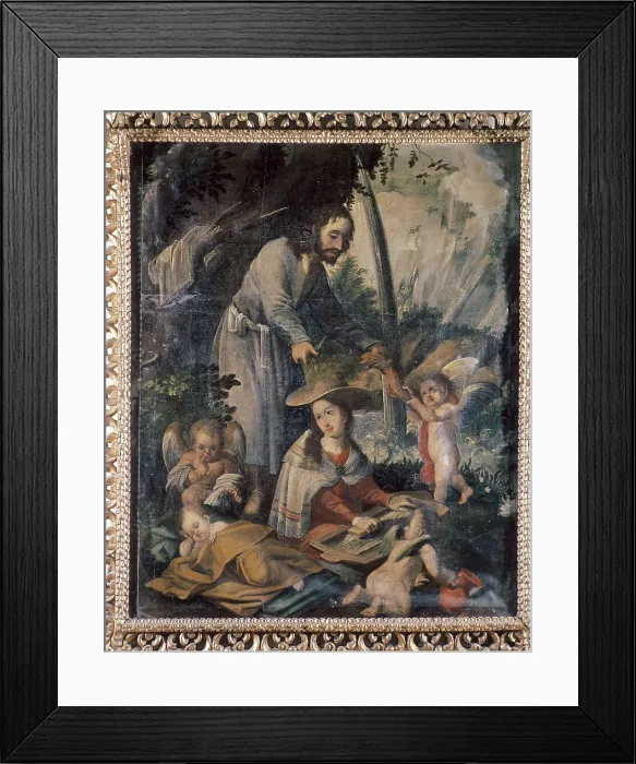 Framed Print : PEREZ DE HOLGUIN, Melchor (1665-1724). Laundress Virgin. 1718. Colonial baroque. Oil. BOLIVIA. La Paz. National Museum of Art. AISA / Everett Collection**US SALES ONLY**