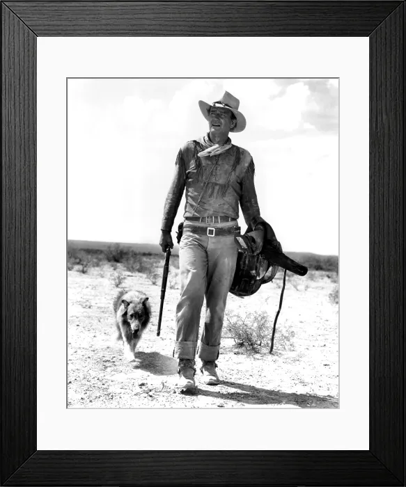 Framed Print : HONDO, John Wayne, 1954