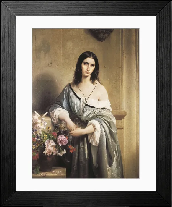 Framed Print : HAYEZ, Francesco (1791-1882). Melancholic Thoughts. 1842. Romanticism. Oil on canvas. ITALY. Milan. Pinacotheca of Brera. AISA / Everett Collection**US SALES ONLY** Framed Print : HAYEZ, Francesco (1791-1882). Melancholic Thoughts. 1842. Romanticism. Oil on canvas. ITALY. Milan. Pinacotheca of Brera. AISA / Everett Collection**US SALES ONLY**