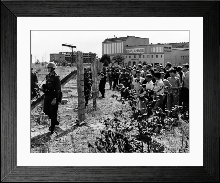 Framed Print : First Days of the Berlin Wall Framed Print : First Days of the Berlin Wall
