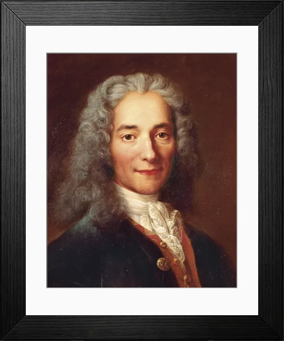 Framed Print : LUSURIER, Catherine (1752-1781). Voltaire. 1778. Detail. Oil on canvas. FRANCE. Versailles. National Museum of Versailles. AISA / Everett Collection**US SALES ONLY**