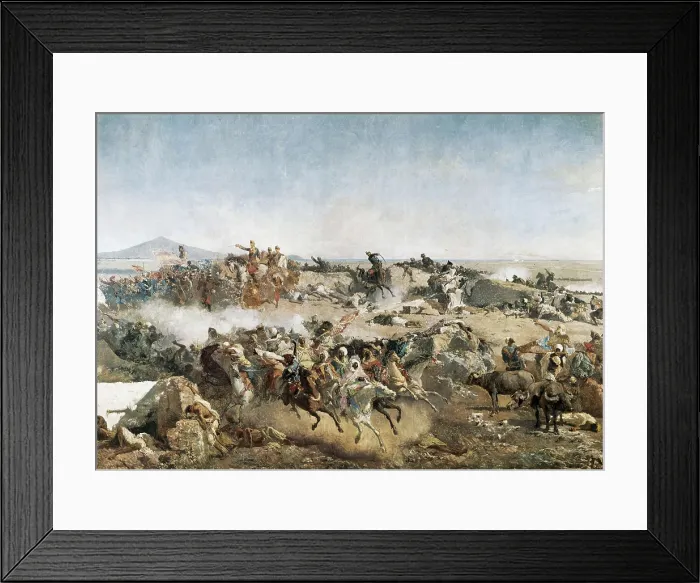 Framed Print : FORTUNY, Mariano (1838-1874). Battle of Tetouan. 1863. Central detail Framed Print : FORTUNY, Mariano (1838-1874). Battle of Tetouan. 1863. Central detail