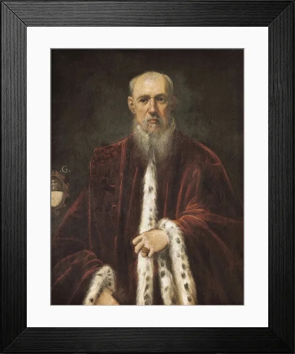 Framed Print : TINTORETTO, Jacopo Robusti, called Il (1518-1594). Portrait of Procurator Alessandro Gritti. 1571 - 1582. Bequest of Camb. Flemish art. Oil on canvas. SPAIN. Barcelona Framed Print : TINTORETTO, Jacopo Robusti, called Il (1518-1594). Portrait of Procurator Alessandro Gritti. 1571 - 1582. Bequest of Camb. Flemish art. Oil on canvas. SPAIN. Barcelona