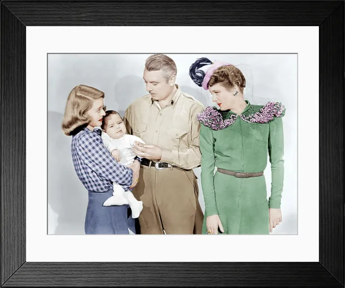 Framed Print : THE GREAT LIE, from left: Bette Davis, George Brent, Mary Astor, 1941