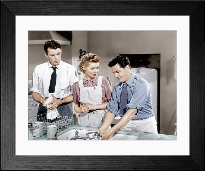 Framed Print : GENTLEMAN'S AGREEMENT, from left: Gregory Peck, Dorothy McGuire, John Garfield, 1947. 20th Century Fox Film Corporation, TM & Copyright / courtesy Everett Collection