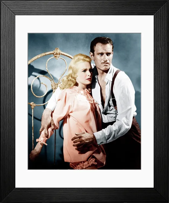 Framed Print : TOUCH OF EVIL, from left: Janet Leigh, Charlton Heston, 1958