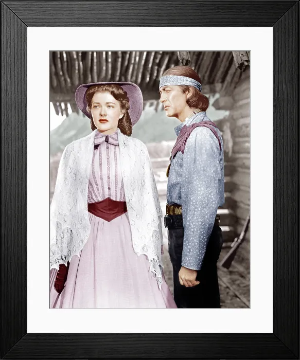 Framed Print : DEVIL'S DOORWAY, from left: Paula Raymond, Robert Taylor, 1950