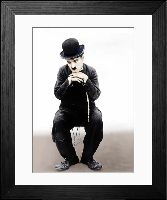 Framed Print : THE TRAMP, (aka CHARLIE ON THE FARM; CHARLIE THE HOBO; CHARLIE THE TRAMP), Charlie Chaplin, (aka Charles Chaplin), 1915