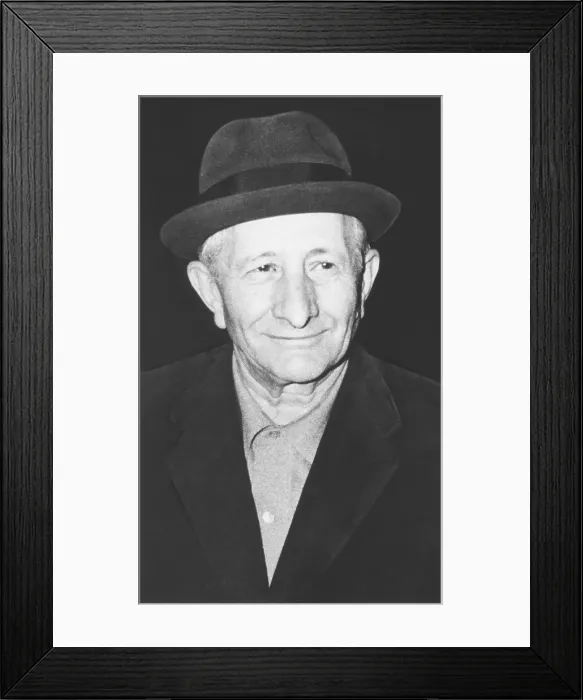 Framed Print : Carlo Gambino Mafia Boss of All Bosses in New York, ca. 1972. (CSU_2015_9_720)