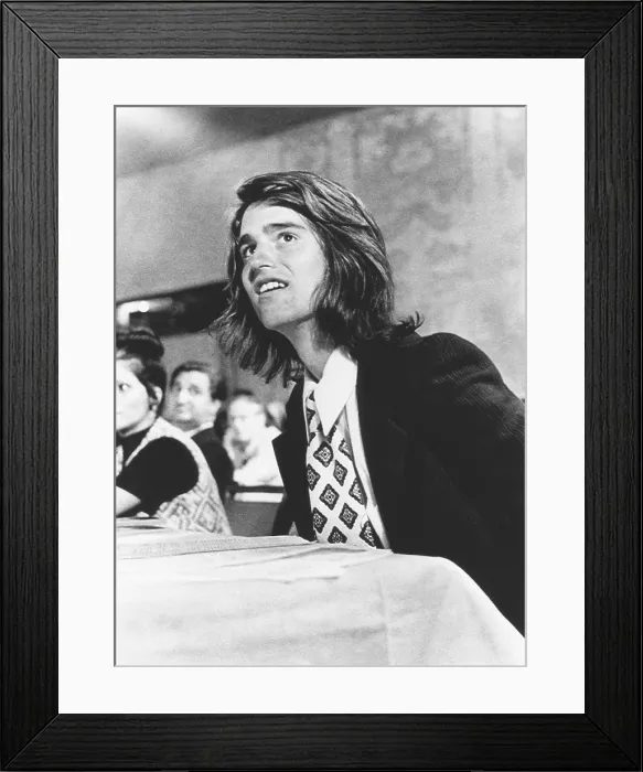 Framed Print : Bobby Shriver watches the Democratic National Committee approve his father nomination for VP Framed Print : Bobby Shriver watches the Democratic National Committee approve his father nomination for VP