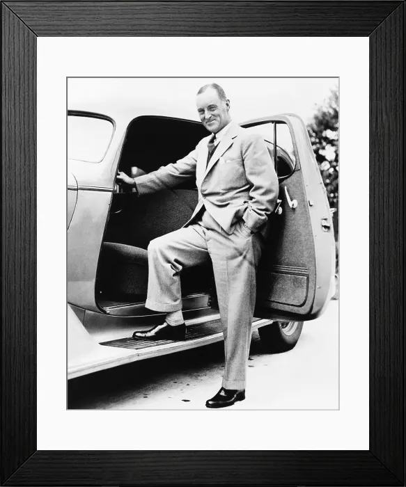 Framed Print : Sir Malcolm Campbell. He was knighted by King George V. in 1931 after he set a land speed record of 245.736 mph at Daytona, Florida. - (CSU_2015_5_22) Framed Print : Sir Malcolm Campbell. He was knighted by King George V. in 1931 after he set a land speed record of 245.736 mph at Daytona, Florida. - (CSU_2015_5_22)