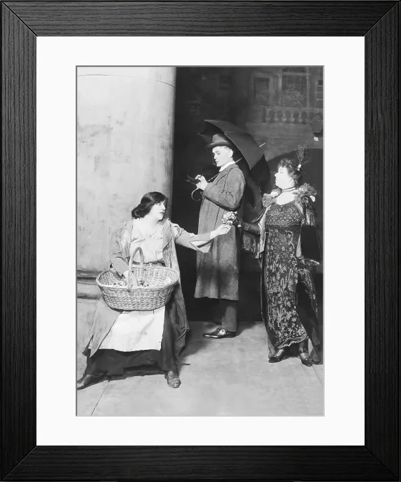 Framed Print : Mrs. Patrick Campbell as Eliza Doolittle in Pygmalion'. George Bernard Shaw wrote the play expressly for the 50 year old Mrs. Pat Framed Print : Mrs. Patrick Campbell as Eliza Doolittle in Pygmalion'. George Bernard Shaw wrote the play expressly for the 50 year old Mrs. Pat