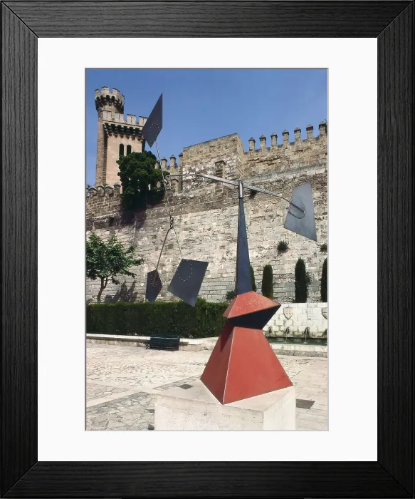 Framed Print : CALDER, Alexander (1898-1976). Mobile. mid. 20th c. SPAIN. Palma de Mallorca. S'Hort del Rei gardens. Sculpture. AISA / Everett Collection - Image has fine art copyright