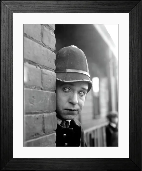 Framed Print : Harry Langdon in mid 1920s Mack Sennett film