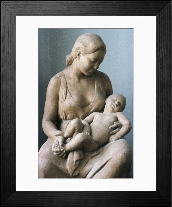 Framed Print : CLARA i AYATS, Josep (1878-1958). Maternity. 1948. SPAIN. Barcelona. Detail. Terra-cotta. AISA / Everett Collection - Image has fine art copyright Framed Print : CLARA i AYATS, Josep (1878-1958). Maternity. 1948. SPAIN. Barcelona. Detail. Terra-cotta. AISA / Everett Collection - Image has fine art copyright