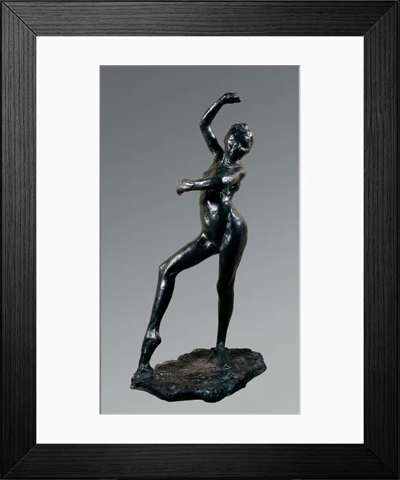 Framed Print : DEGAS, Edgar (1834-1917). Spanish dancer. 1896 - 1911. Impressionism. Sculpture on bronze. FRANCE. Paris. Louvre Museum. AISA / Everett Collection**US SALES ONLY**