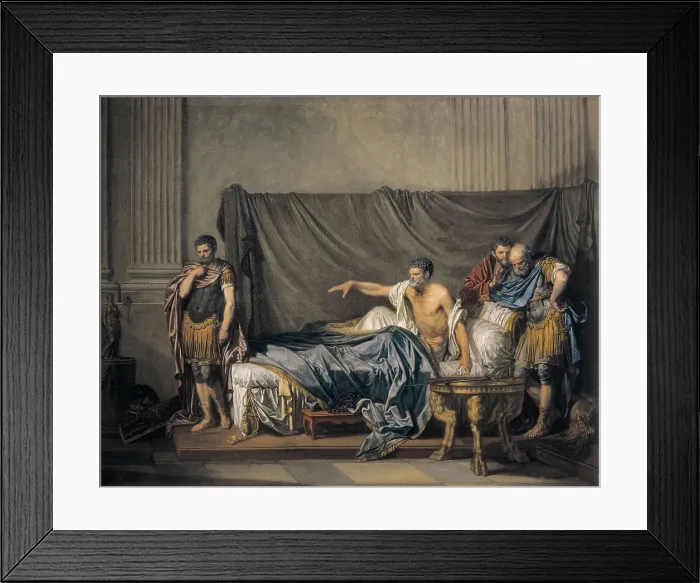 Framed Print : GREUZE, Jean Baptiste (1725-1805). Septimius Severus and Caracalla. 1769. Septimius Severus reproaching his son Caracalla for trying to kill him. Rococo art. Oil on canvas Framed Print : GREUZE, Jean Baptiste (1725-1805). Septimius Severus and Caracalla. 1769. Septimius Severus reproaching his son Caracalla for trying to kill him. Rococo art. Oil on canvas