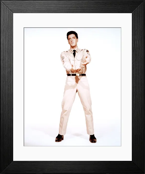 Framed Print : G.I. BLUES, Elvis Presley, 1960, GIB 002CP, Photo by: Everett Collection (68037) Framed Print : G.I. BLUES, Elvis Presley, 1960, GIB 002CP, Photo by: Everett Collection (68037)