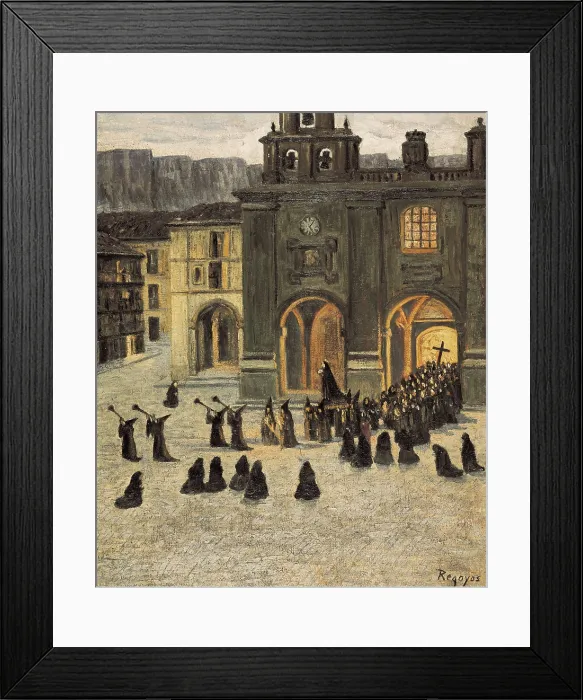 Framed Print : REGOYOS, Daro de (1875-1913). Good Friday's dawn at Ordua. 1903. Impressionism. Oil on canvas. SPAIN. Barcelona. National Art Museum of Catalonia Framed Print : REGOYOS, Daro de (1875-1913). Good Friday's dawn at Ordua. 1903. Impressionism. Oil on canvas. SPAIN. Barcelona. National Art Museum of Catalonia