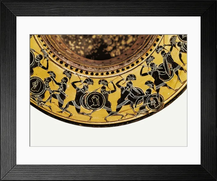 Framed Print : Fight scene. 501 BC. Upper detail. Archaic Greek art. Ceramics. FRANCE. Paris. Louvre Museum. AISA / Everett Collection**US SALES ONLY** Framed Print : Fight scene. 501 BC. Upper detail. Archaic Greek art. Ceramics. FRANCE. Paris. Louvre Museum. AISA / Everett Collection**US SALES ONLY**