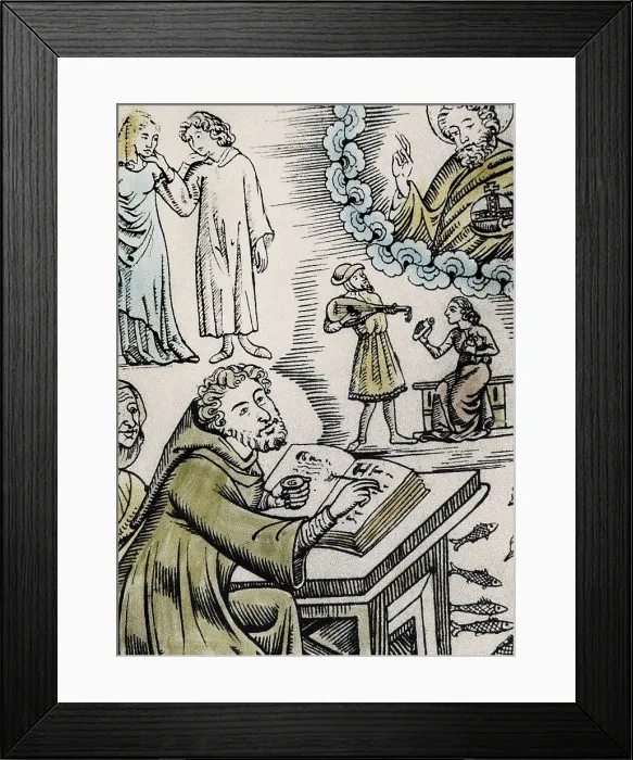 Framed Print : Arcipreste De Hita, Juan Ruz, called el (1283-1350). Engraving. AISA / Everett Collection**US SALES ONLY**