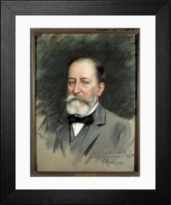 Framed Print : ROSSI, Alberto (1858-1936). Camille Saint-Saens. 1903. Painting. FRANCE. Paris. Muse de l'Opra (Opera Museum). AISA / Everett Collection**US SALES ONLY**