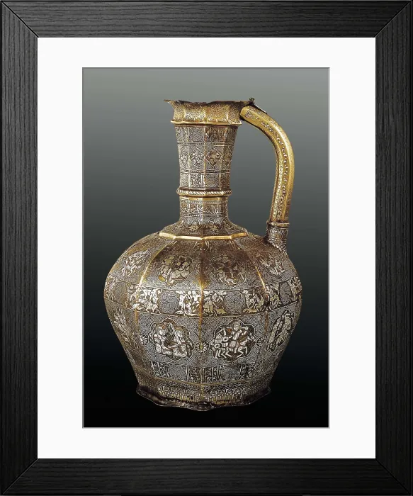 Framed Print : The Blacas Ewer. 1232. Persian art. Decorative Arts. UNITED KINGDOM. London. The British Museum. Proc: IRAQ. Mosul. AISA / Everett Collection**US SALES ONLY**