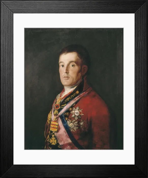 Framed Print : GOYA Y LUCIENTES, Francisco de (1746-1828). The Duke of Wellington. 1812 - 1814. Oil on mahogany. Oil on wood. UNITED KINGDOM. London. National Gallery