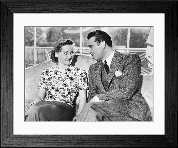 Framed Print : DARK VICTORY, from left, Bette Davis, George Brent, 1939 Framed Print : DARK VICTORY, from left, Bette Davis, George Brent, 1939