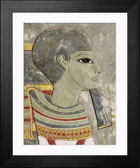 Framed Print : EGYPT. Dayr al-Bahri. Valley of the Kings. Tomb of Horemheb. The god Ptah. Egyptian art. New Kingdom. Fresco. AISA / Everett Collection**US SALES ONLY**
