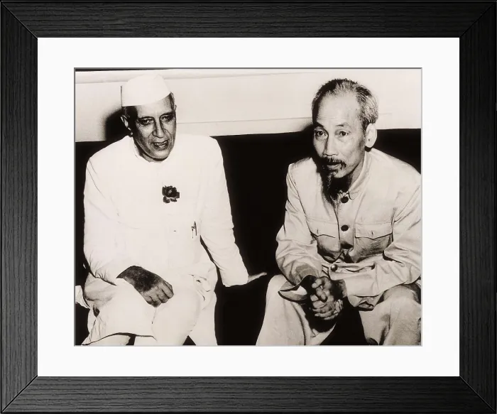 Framed Print : NEHRU, Jawaharlal (1889-1964); Ho Chi Minh (1890-1969)