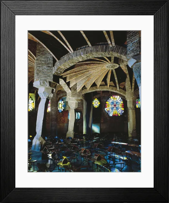 Framed Print : GAUDI i CORNET, Antoni (1852-1926). Colonia Gell. SPAIN. Santa Coloma de Cervell. Colonia Gell. Church crypt. Modernism. Architecture. AISA / Everett Collection**US SALES ONLY** Framed Print : GAUDI i CORNET, Antoni (1852-1926). Colonia Gell. SPAIN. Santa Coloma de Cervell. Colonia Gell. Church crypt. Modernism. Architecture. AISA / Everett Collection**US SALES ONLY**