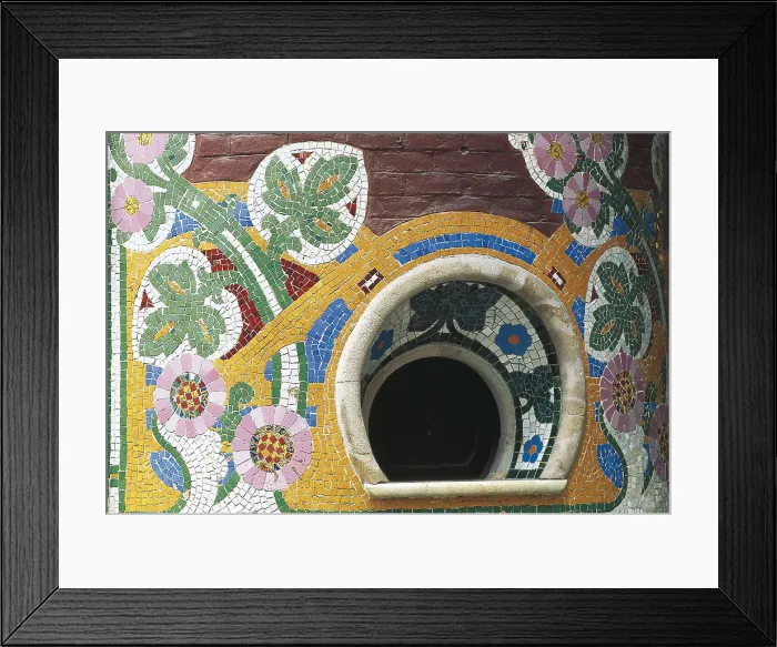 Framed Print : BRU I SALELLES, Llus (1868-1952); DOMENECH I MONTANER, Lluis (1850-1923). Palace of Catalan Music. SPAIN. Barcelona. Palace of Catalan Music. Ticket office. Modernism