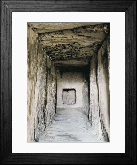 Framed Print : SPAIN. Antequera. Viera Caves. Cave of Viera. Corridor and drilled access door to the funeral chamber. Neolithic art. Architecture. AISA / Everett Collection**US SALES ONLY** Framed Print : SPAIN. Antequera. Viera Caves. Cave of Viera. Corridor and drilled access door to the funeral chamber. Neolithic art. Architecture. AISA / Everett Collection**US SALES ONLY**