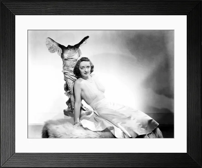 Framed Print : DARK VICTORY, Bette Davis, in a gown by Orry-Kelly, 1939