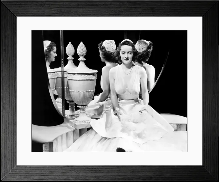 Framed Print : DARK VICTORY, Bette Davis, in a gown by Orry-Kelly, 1939 Framed Print : DARK VICTORY, Bette Davis, in a gown by Orry-Kelly, 1939