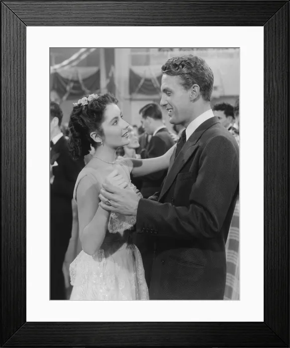 Framed Print : A DATE WITH JUDY, from left: Elizabeth Taylor, Robert Stack, 1948