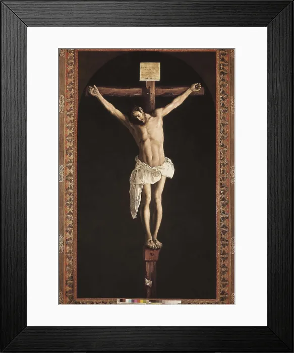 Framed Print : ZURBARAN, Francisco de (1598-1664). The Crucifixion. 1627. Baroque art. Oil on canvas. UNITED STATES OF AMERICA. Chicago. Art Institute of Chicago
