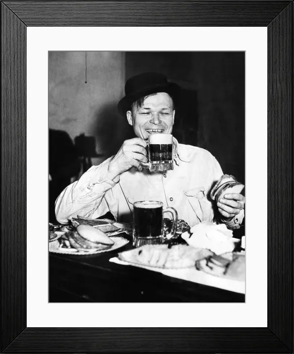 Framed Print : Chicago worker enjoys a saloon lunch that provided free food to go with the purchased beer. Ca. 1920. (CSU_ALPHA_1785) CSU Archives / Everett Collection Framed Print : Chicago worker enjoys a saloon lunch that provided free food to go with the purchased beer. Ca. 1920. (CSU_ALPHA_1785) CSU Archives / Everett Collection
