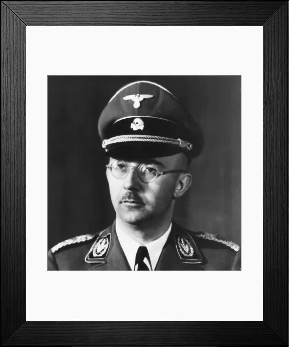Framed Print : Heinrich Himmler, leader of the Nazi Germany's elite Schutzstaffel or SS. Ca. 1943. The SS was Adolph Hitler's Protection Squadron from 1934-1945 Framed Print : Heinrich Himmler, leader of the Nazi Germany's elite Schutzstaffel or SS. Ca. 1943. The SS was Adolph Hitler's Protection Squadron from 1934-1945
