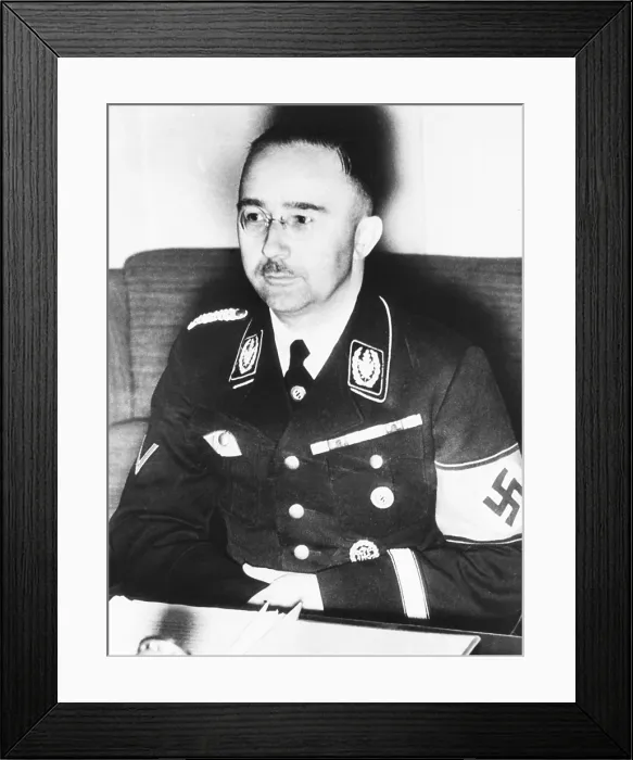 Framed Print : Heinrich Himmler, leader of the Nazi Germany's elite Schutzstaffel or SS. Ca. 1940 Framed Print : Heinrich Himmler, leader of the Nazi Germany's elite Schutzstaffel or SS. Ca. 1940
