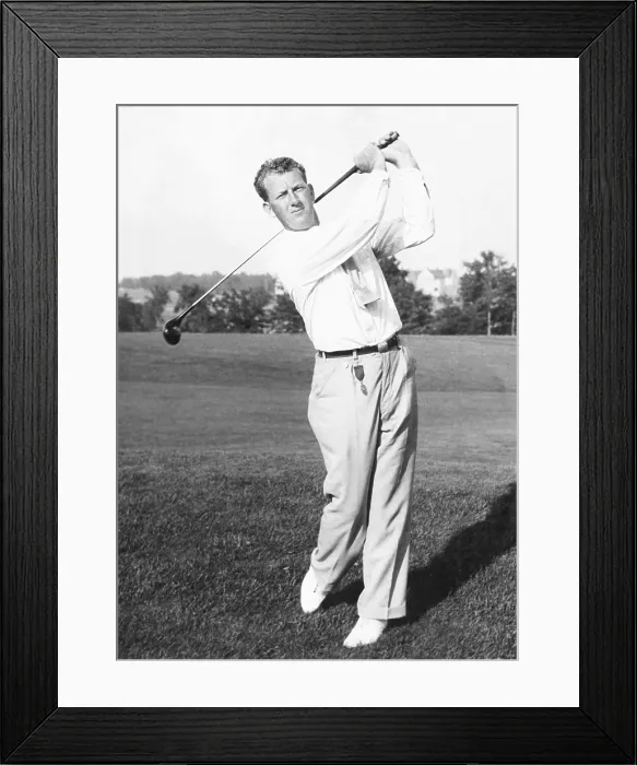 Framed Print : Jimmy Hines was an American professional golfer from 1932 to 1960. August 11, 1933. He won nine times on the PGA Tour. (CSU_2015_9_842)